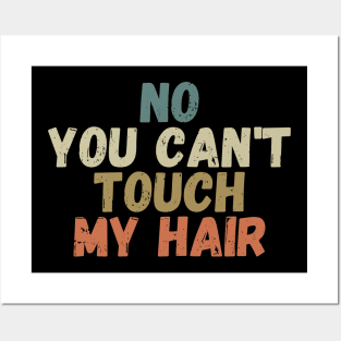 funny quote  no you cant touch my hair vintage humor meme Posters and Art